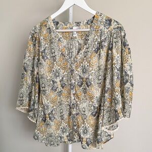Floral Print Women's Top
